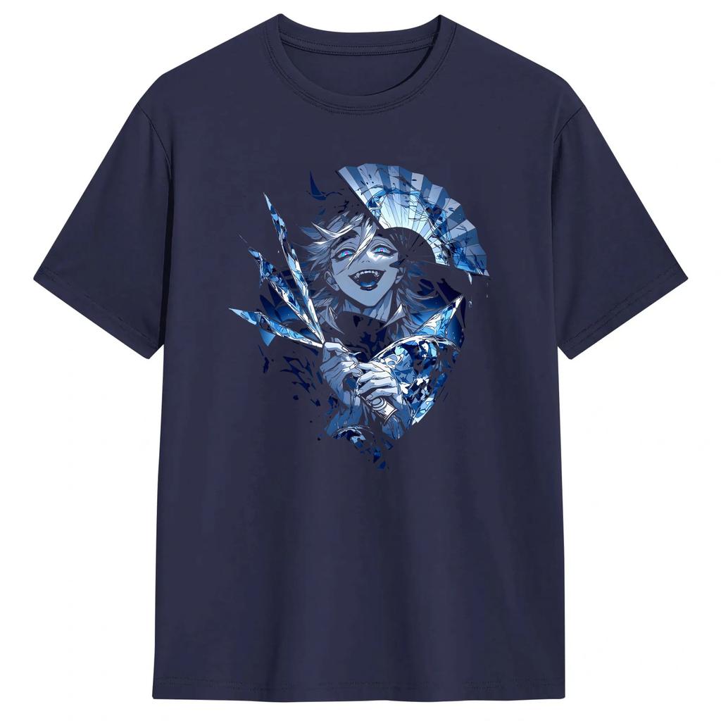 Harajuku TShirt Summer Anime Douma Upper Trending T Shirts 100 Cotton Tshirt for Unisexs Y2K Retro Print Short Sleeve Tops
