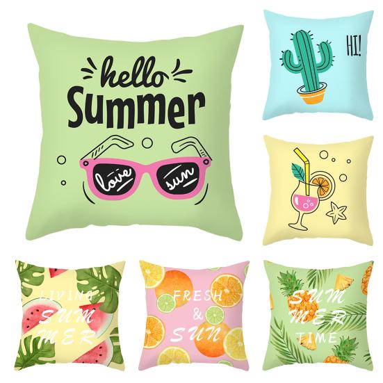 

Cute Pillowcase Wear-Resistant Washable Lightweight Sofa Pillow Cushion Cover Home