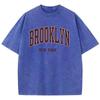 Brooklyn New York Letter Print Male Tee Clothing Graphic Comfort T Shirt Cotton Round Neck Tee Shirt Fittingcomfort