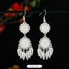 Miao Yin earrings retro exotic niche design long fringed earrings medium earrings women