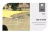 4x5 Sun Shade Sail - 420D Oxford Polyester, UV Protection, Garden Rainproof