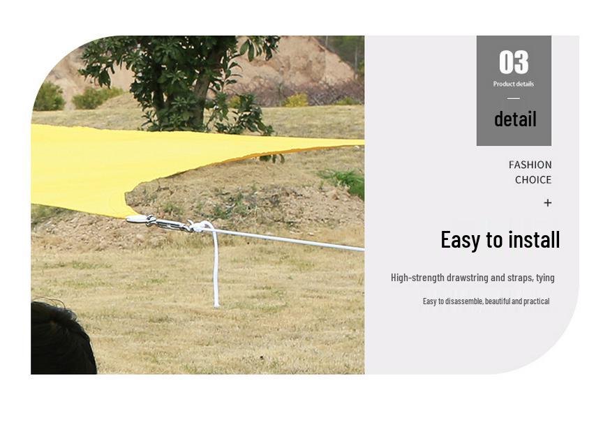 4x5 Sun Shade Sail - 420D Oxford Polyester, UV Protection, Garden Rainproof