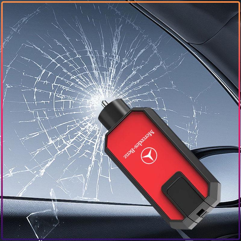 Portable Car Window Breaker 2-in-1 Multi functional Cutting Belt Car Life Hammer Caps For Mercedes-Benz W166 W212 W204 C E ML GL CQP9