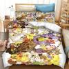 Anime Digimon Adventure Bettwäscheset Jungen Mädchen Twin Queen Größe Bettbezug Kissenbezug Bett Kinder Erwachsene Mode Heimtextilien