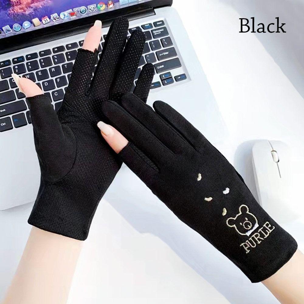 Cycling Driving Running Thin Sun Protection Sunscreen Gloves Sunscreen Mittens Anti-UV