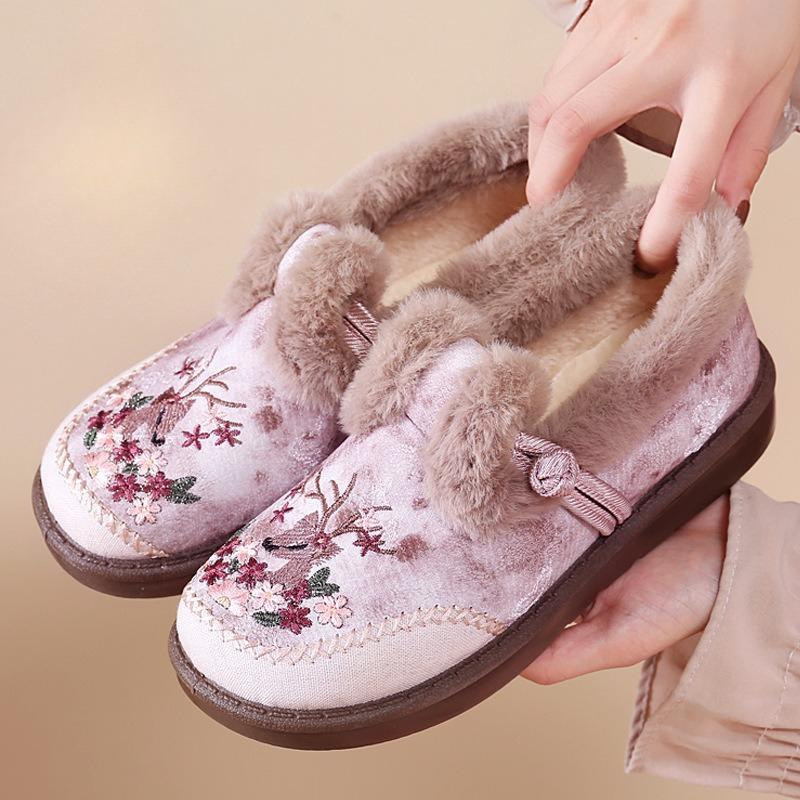 Stivaletti Invernali da Donna Comodi Casual Caldi Scarpe Stampate