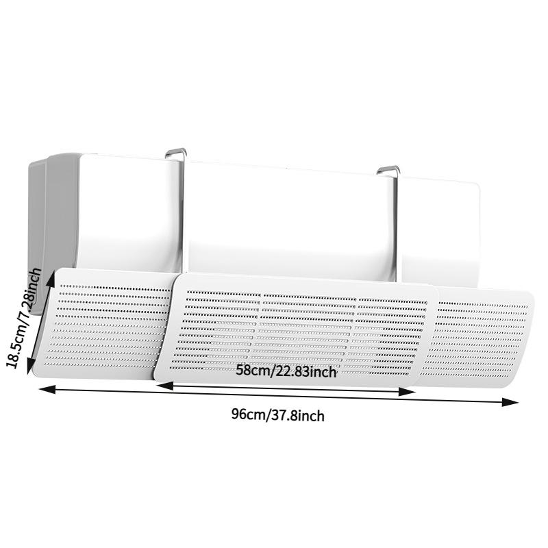Large Thickened 3-in-1 Retractable Air Conditioner Wind Deflector for Home Use