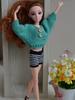 Green Causal Clothes For Barbie Doll House Knitted Sweater Top  For 1/6 BJD Doll Your Choice Kids DIY Dollhouse Toy For Children Collection