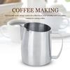 400ml Stainless Steel Foamer Cappuccino Milk Jug Milk Frothing Jug Latte Art for Home Coffee