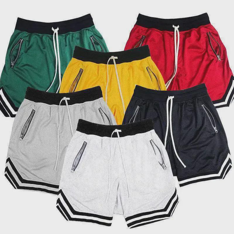Men's Breathable Mesh Sports Shorts for Running and Training