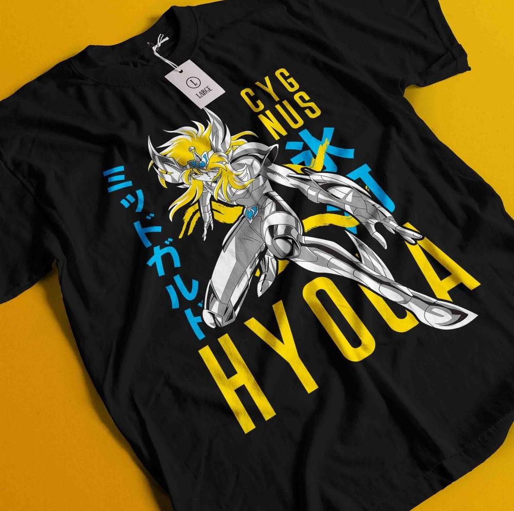 

Saint Seiya T-Shirt knights Of the Zodiac Hyoga Anime Manga Graphic Tee Unisex M