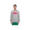 Levis Simple Comfortable Versatile Casual Logo Print Long Sleeve Sweatshirt Men Sweatshirt Gray 003YS-0000