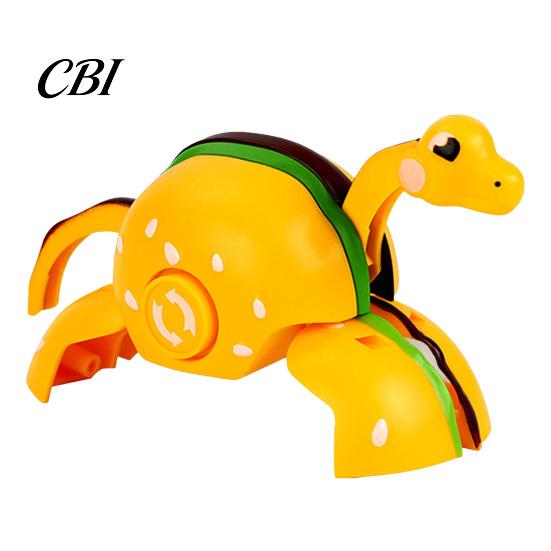 Kids Fidget Spinner Food Transforming Dinosaur Toy, Stress Relief Fast Shape Portable Spinner, Transformable Dino Decompression Toy for Adults