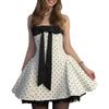 2026 spring new women's clothing, cross-border foreign trade in Europe and the United States, fashionable and elegant polka dot printing waist puffy 