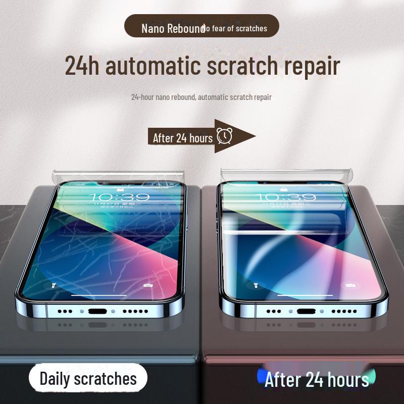 Hydrogel Anti-Peep Blue Light Protective Film for iPhone 11 Pro Max, XR, 12, 13, 14, 7, 8.