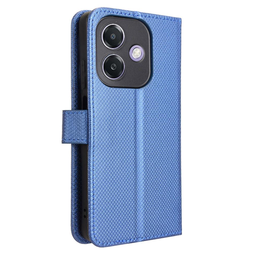 Etui dla Oppo A3 4G/A3 5G/A3x 4G/A3x 5G/A40M 4G/A40 4G/A3i 5G/A60 5G Etui Skórzane PU Tekstura Diamentowa Portfel Pokrowiec na Telefon