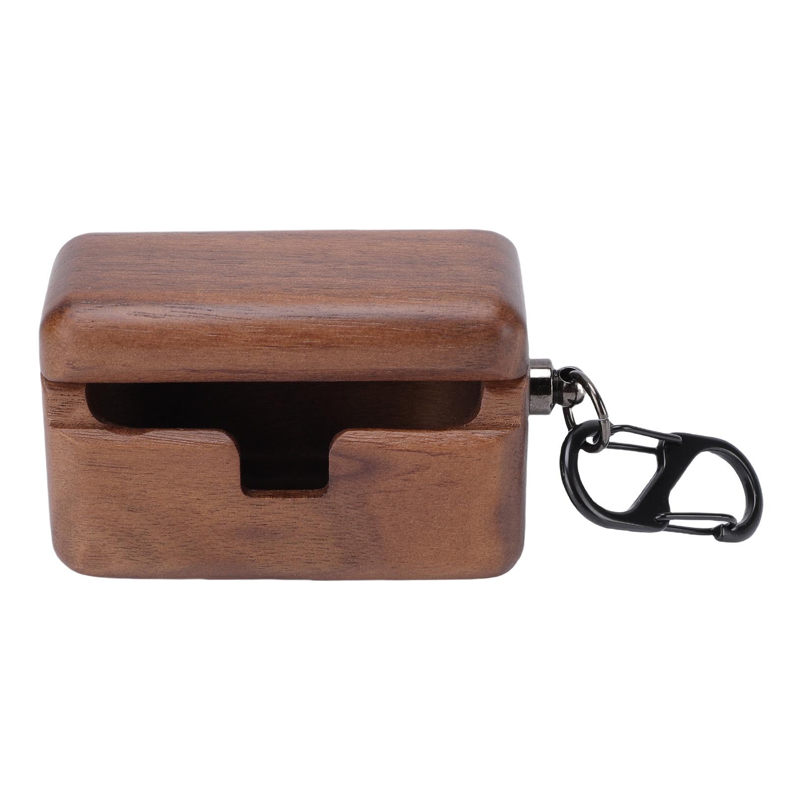 

Wood Earbuds Case Fit for BYRD Earphones Walnut Wood Earbuds Protective Cover