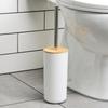 Bathroom Set: Mug, Toilet Brush, Waste Bin, Soap Dispenser, Stand