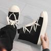 New men's platform heightening men's shoes casual high-top canvas shoes niche high street board shoes men X
