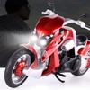 Large Tyrannosaurus V-REX Motorcycle With Alloy Simulation Boy Birthday Gift Toy Car