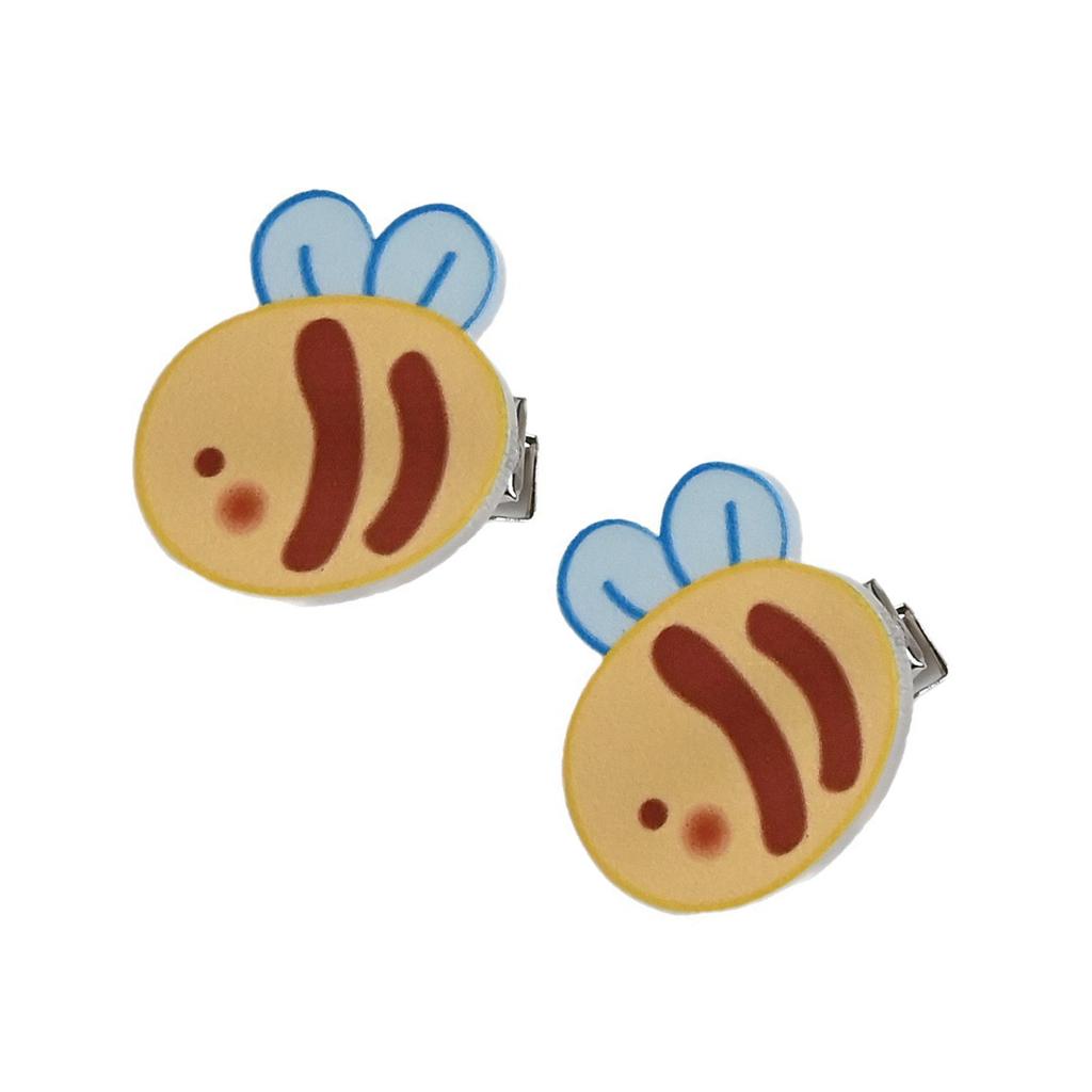 Adorable Bee Hair Clip Acrylic Hairpin Lightweight Hairpiece Practical Barrettes For Kids Women Casual Party Accessories