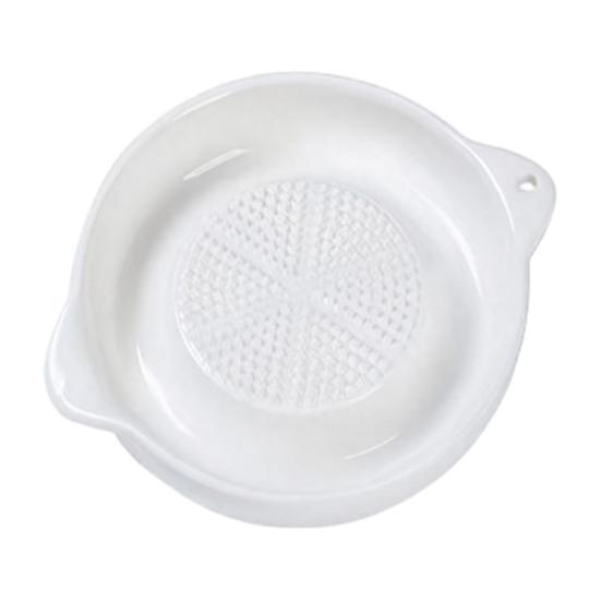 Infant Food Preparation Tool Ceramic Grater Plate, Manual Fruit Vegetable Masher for Puree, Non Slip Grinding Efficient Garlic Paste Maker Plate Dish F