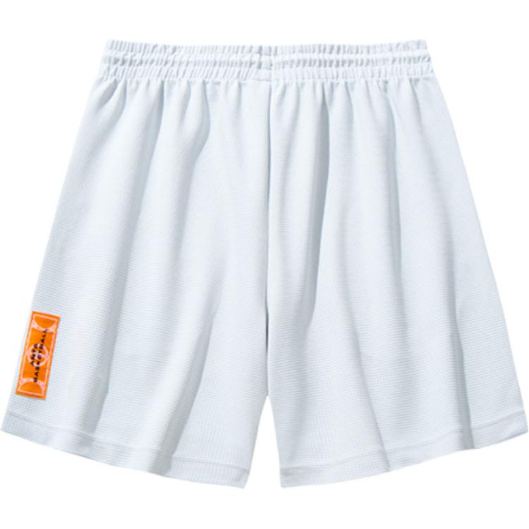Anta Basketball Series Knitted Breathable Loose Casual Shorts Men shorts White Fog-Gray 952511308-1
