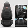 5-Seater One-Piece Headrest Car Seat Covers, Fine Wear-Resistant PU Leather, All-Season Comfort, Fits Most Vehicle Models