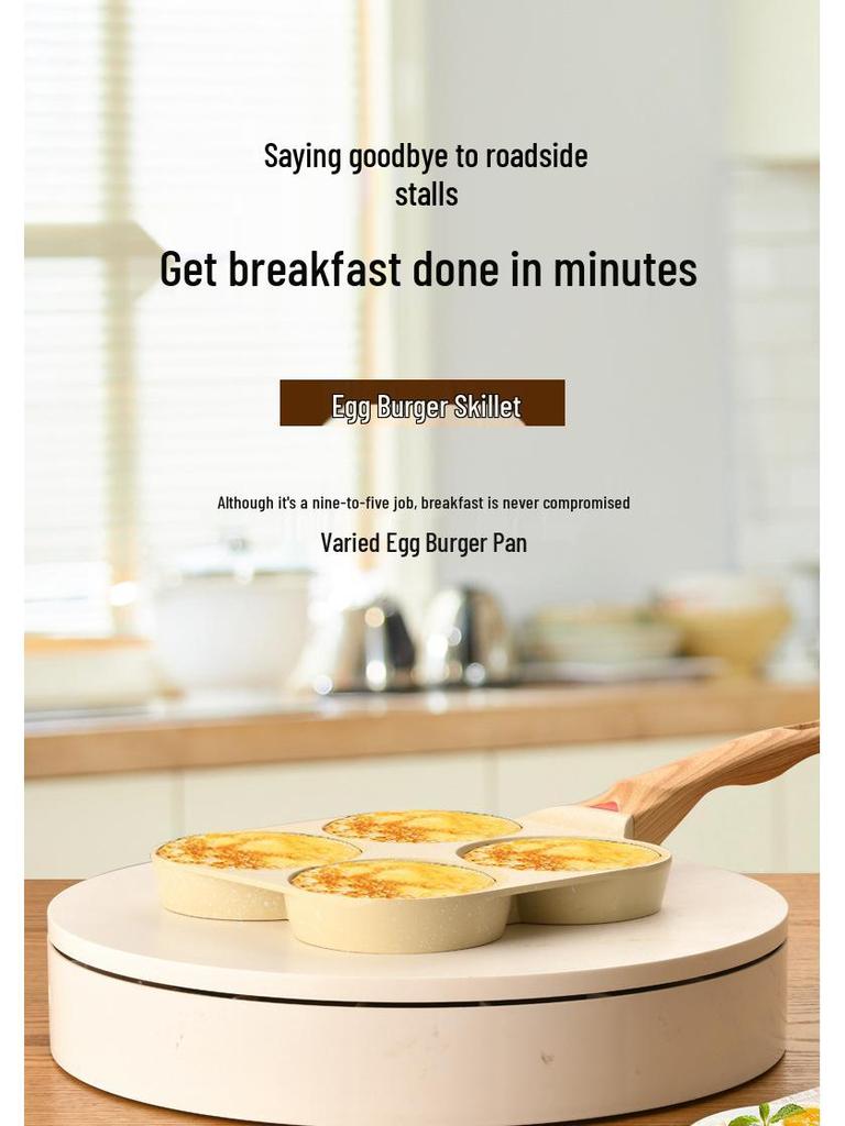 Temperature-Sensing Non-Stick Multi-Layer Frying Pan for Breakfast and Steaks
