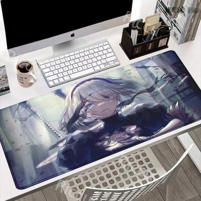 Game NieRAutomata B Larger Mousepad Xxl Gaming Keyboard Computer Desk Mat Accessories Game Mouse Pad Office Carpet BigMousepad