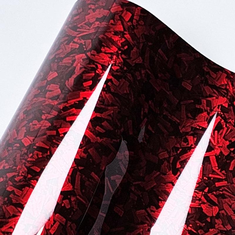 

9D pet Glossy Quality red Carbon Fiber Vinyl car Wrap Film with Air Release Car Body Foil Self-Adhesive Stickers Car Accessories 10cm x 152cm