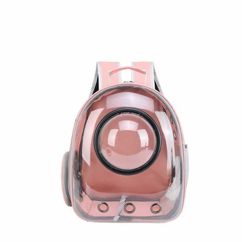 Portable Transparent Cat Backpack: Breathable, Spacious Double-Shoulder Pet Carrier