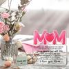 1pc Heartfelt Acrylic 'MOM' Keepsake Plaque with Engraved Love Message - Ideal Birthday, Mother's Day & Christmas Gift for Mom - Contemporary Style
