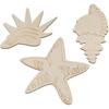 10pcs/lot 9-9.5cm Ocean Animal Unfinished Wood DIY Crafts,Sea Animal Wood Slices Whale Dolphin Seahorse Fish Wooden Painting