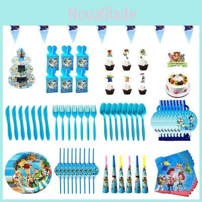 Toy Story Buzz Woody Bo Peep Birthday Party Supplies Featuring Colorful Plates Cups And Banners For Ultimate Celebration