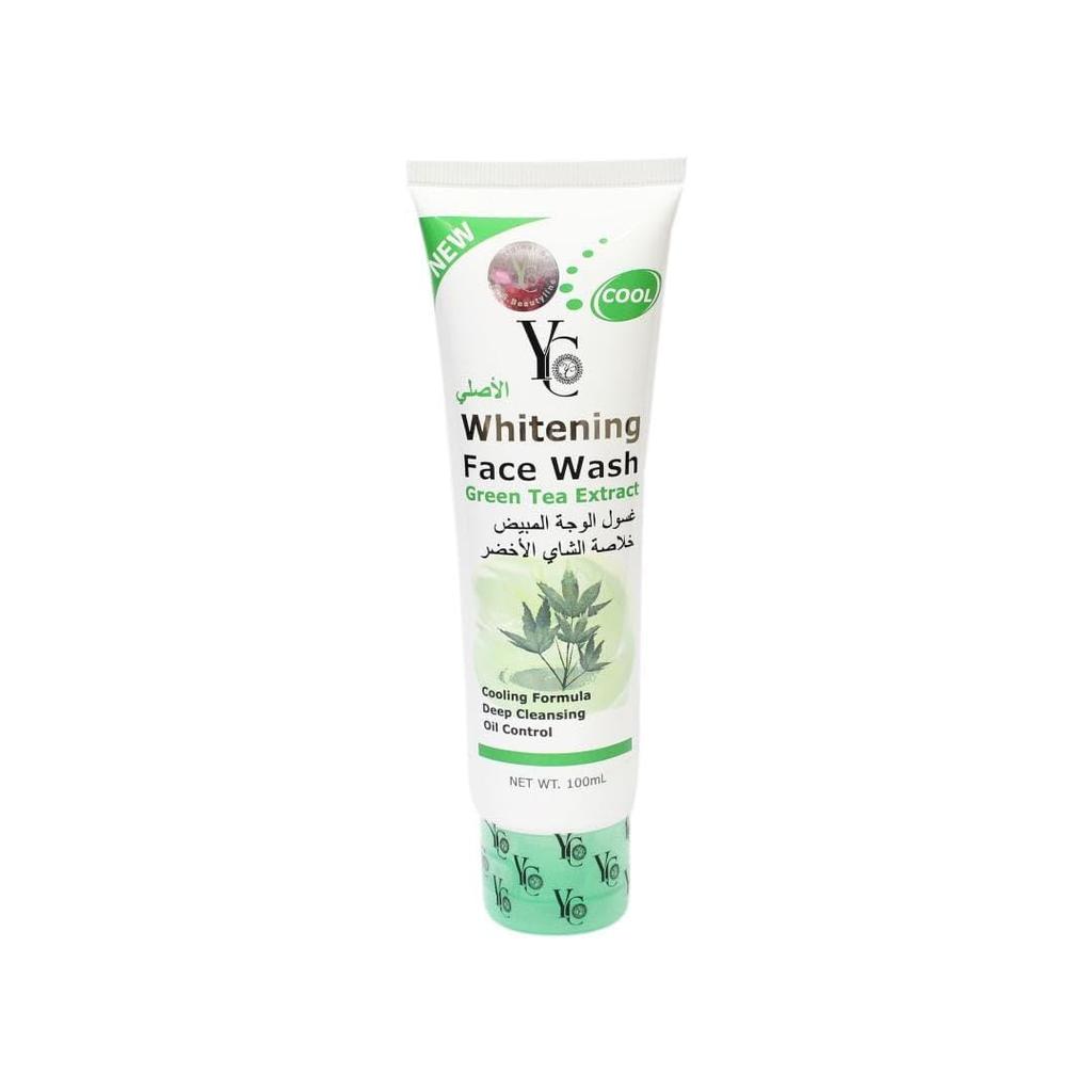 YC Whitening Face Wash for Oily Skin Enriched with Green Tea Clears Clogged Pores Exfoliates Gently YC229-100 Ml (Pack of 1)