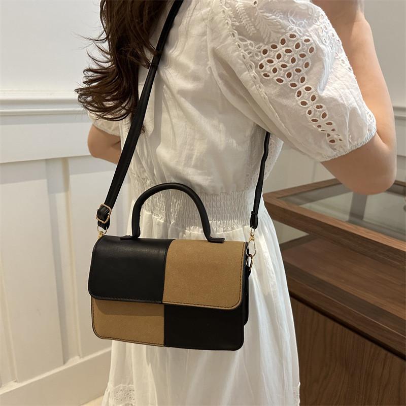 Stylish Color-block Pu Shoulder Crossbody Bag For Women Perfect For Casual Commuting