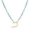Stainless Steel Diy Basic Live Mouth Chain 12 Birthstone Pendant Necklace Furnace Vacuum Plating 18K Gold Color Retention