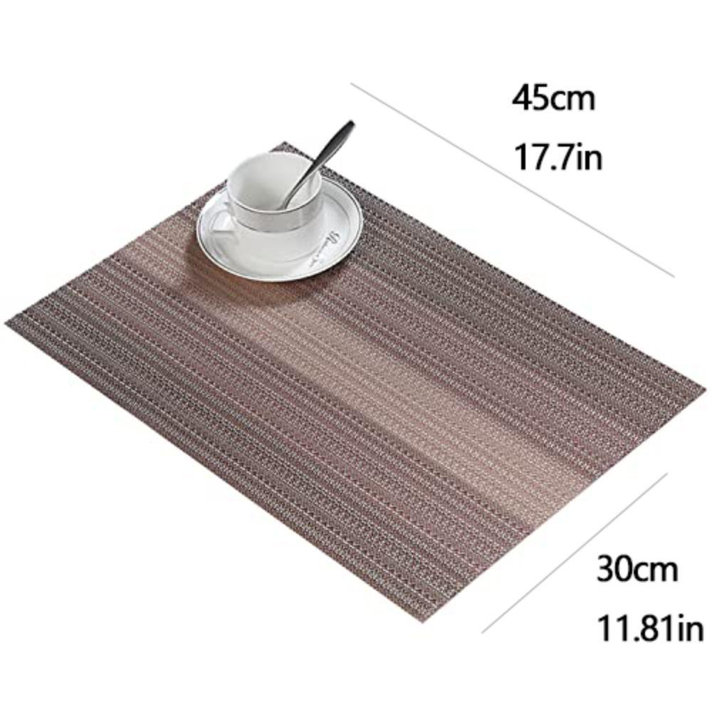 4-Pack Heat-Resistant Kitchen Place Mats Braided Table Mats Everyday Use Or Dinner Parties BBQs