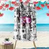 Courage the Cowardly Dog Print Beach Towel, Large Soft Quick Dry Towel for Beach Camping Swimming
