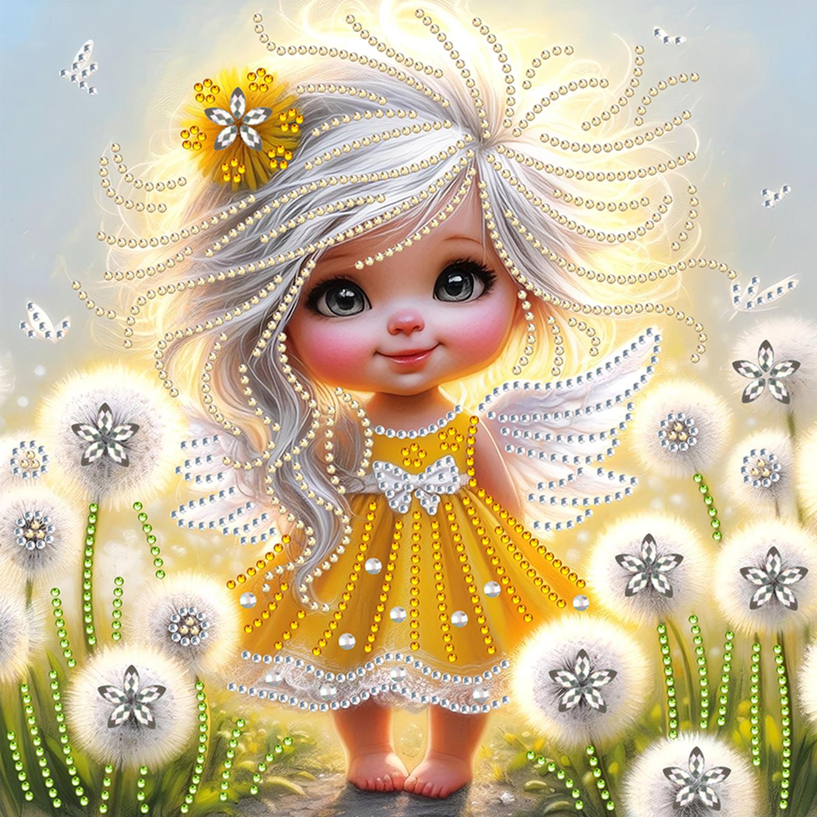 

Girl Special Shaped 5D DIY Partial Drill Diamonds Dots Gem Art Kits for Adults Beginners Home Decor Crystal Diamond Art 30x30cm