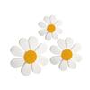 3 Pieces Wooden Decor Table Centerpieces Modern Desktop Ornament Floral Tabletop Sign Flower