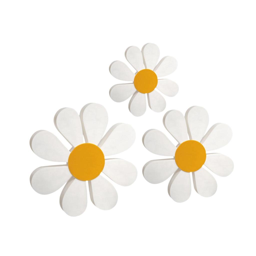 3 Pieces Wooden Decor Table Centerpieces Modern Desktop Ornament Floral Tabletop Sign Flower