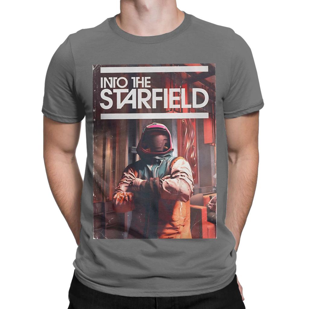Starfield Graphic Funny 100 Cotton Tshirt Sstarfield Tops Tees For Unisex