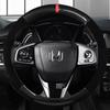 Pro Honda Civic 2016 2017 2018 10. generace Potah volantu z uhlíkových vláken + semišová hovězí kůže Autopříslušenství
