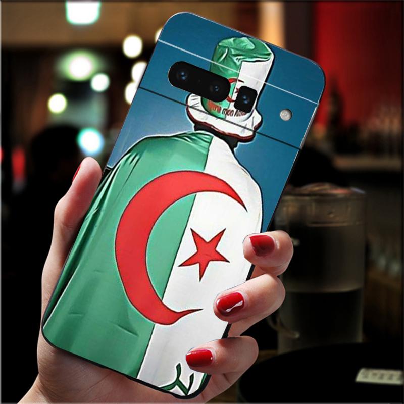 

Phone Case For Google Pixel 10 9 Pro XL 9A 8 7 6 Pro Pixel 8A 7A 6A Pixel 8 7 6 5 Algeria Flag Google Pixel 10 Pro