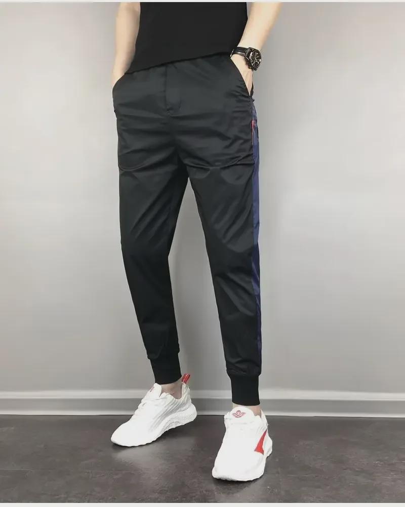 2023 Men's Trendy Spliced Drawstring Harem Pants