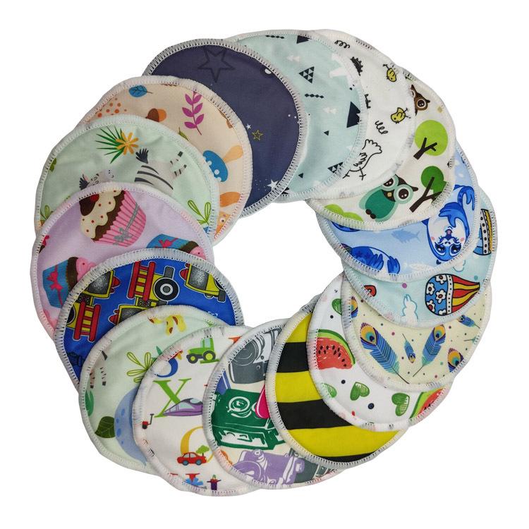 

Многоразовые бамбуковые прокладки для кормления с мешком для стирки - Непромокаемые прокладки для груди со стикерами для сосков против переливания