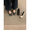 Gentle fairy wind bow shallow mouth single shoes autumn new ballet shoes soft-soled beanie shoes flat-soled ladyshoes