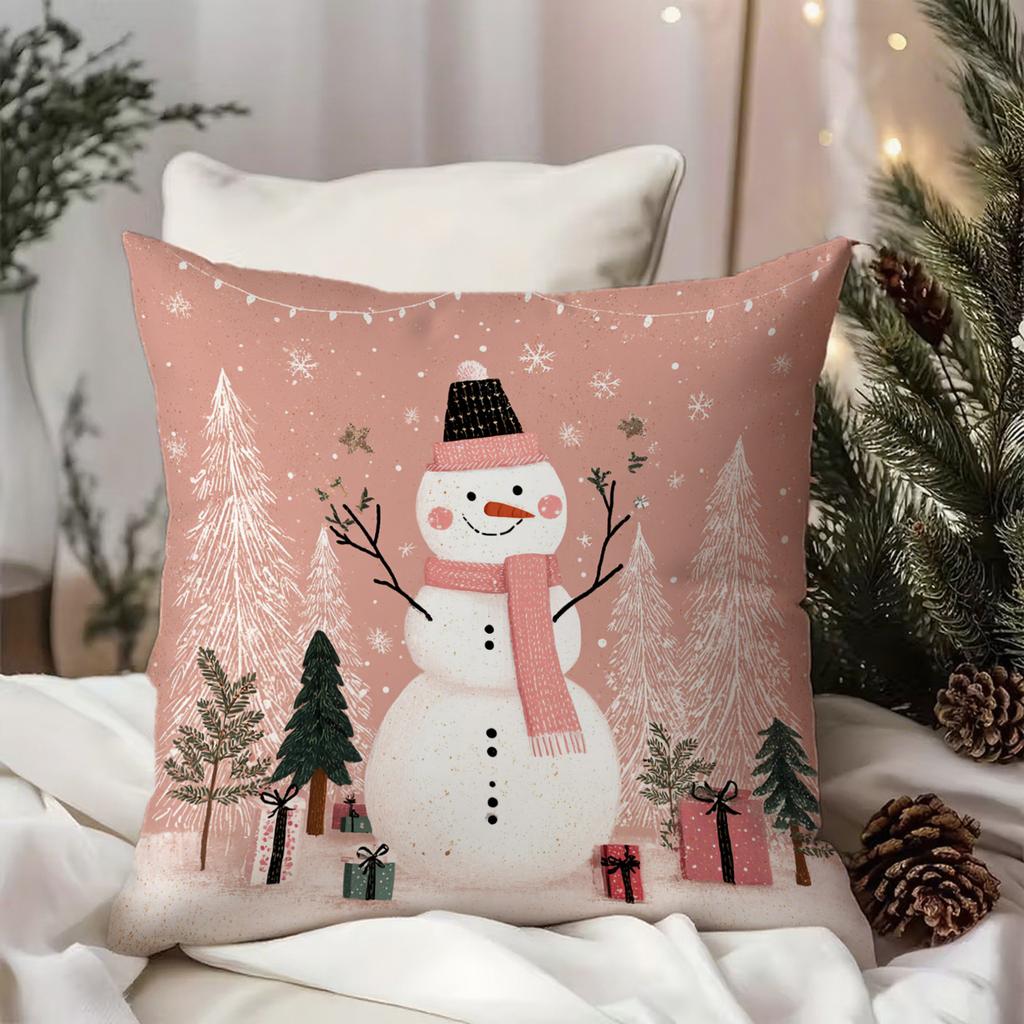 Christmas-Patterned Pillowcases for HomeSuitable for sofa car bedroom decorative cushion cover pillow cover